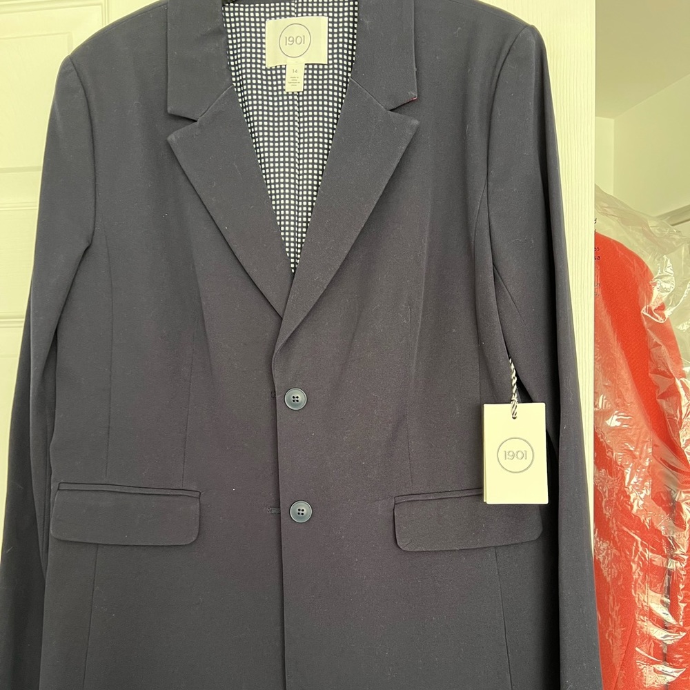 Nordstrom brand 1901 navy blazer, size 14